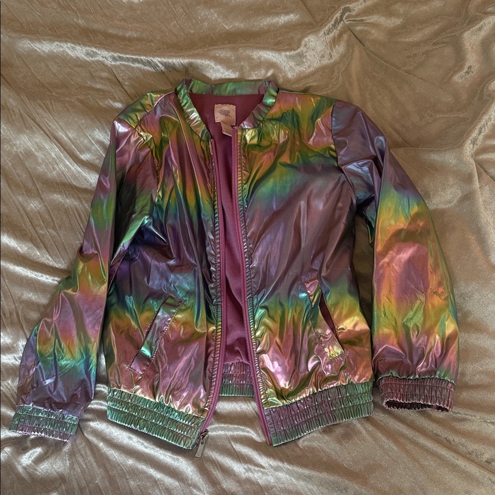 More Than Magic Iridescent Bomber Jacket